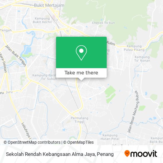 Peta Sekolah Rendah Kebangsaan Alma Jaya