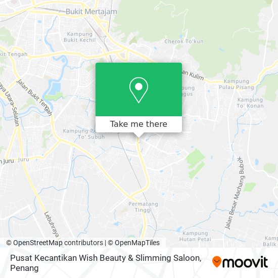 Peta Pusat Kecantikan Wish Beauty & Slimming Saloon