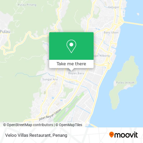 Veloo Villas Restaurant map
