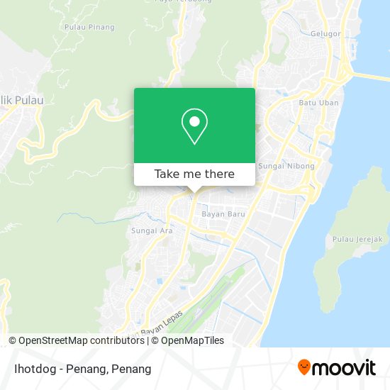 Ihotdog - Penang map