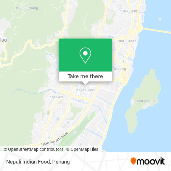 Nepali Indian Food map