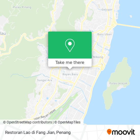 Peta Restoran Lao di Fang Jian