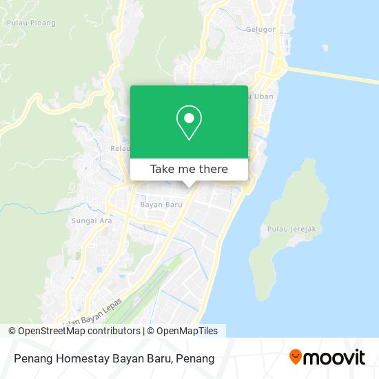 Penang Homestay Bayan Baru map
