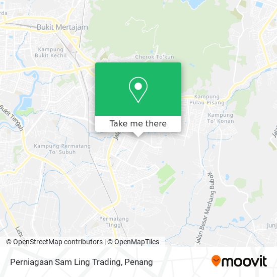 Perniagaan Sam Ling Trading map