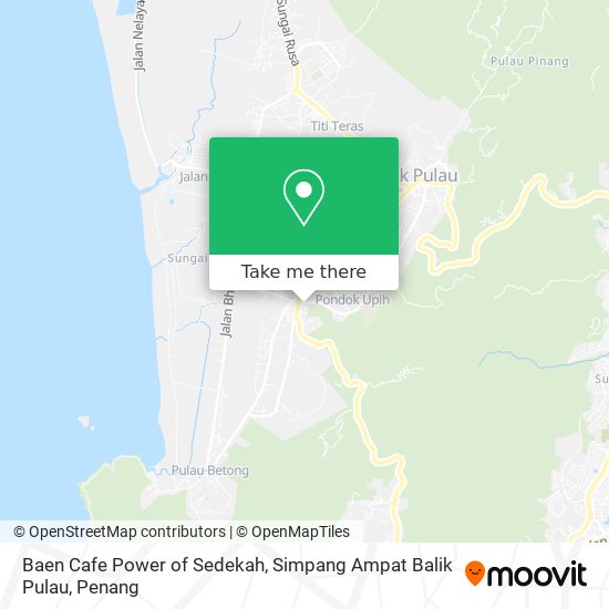 Baen Cafe Power of Sedekah, Simpang Ampat Balik Pulau map