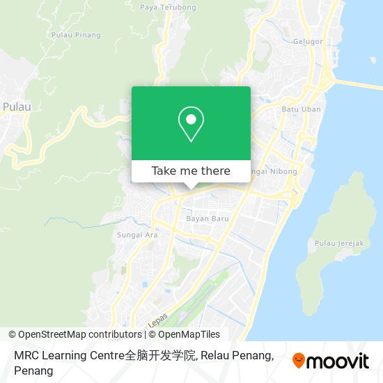 MRC Learning Centre全脑开发学院, Relau Penang map