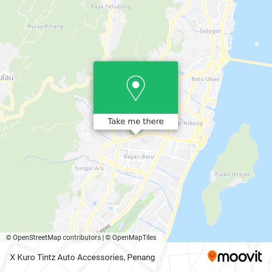 X Kuro Tintz Auto Accessories map