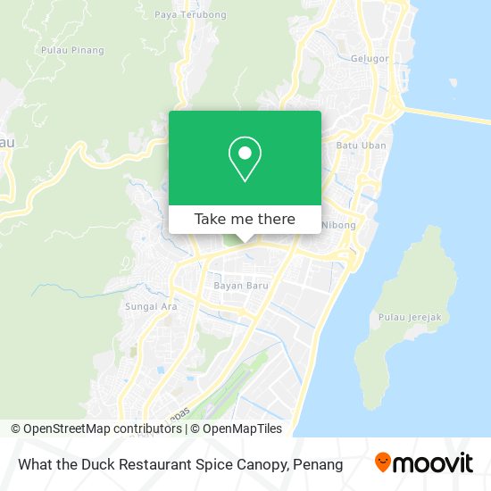 What the Duck Restaurant Spice Canopy map