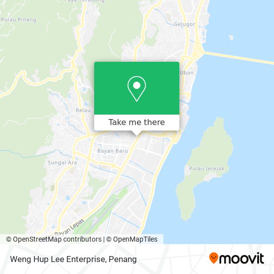 Peta Weng Hup Lee Enterprise
