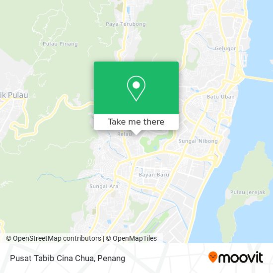 Peta Pusat Tabib Cina Chua