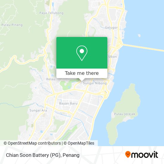 Chian Soon Battery (PG) map