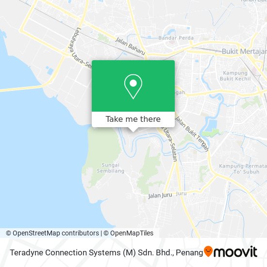 Teradyne Connection Systems (M) Sdn. Bhd. map