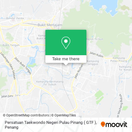 Persatuan Taekwondo Negeri Pulau Pinang ( GTF ) map
