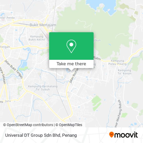 Universal DT Group Sdn Bhd map