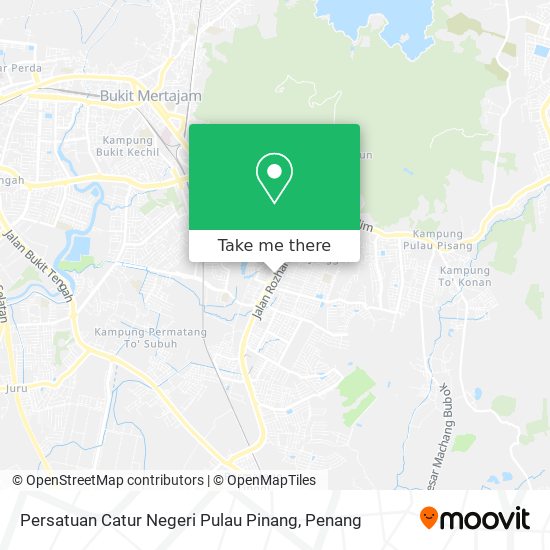 Peta Persatuan Catur Negeri Pulau Pinang