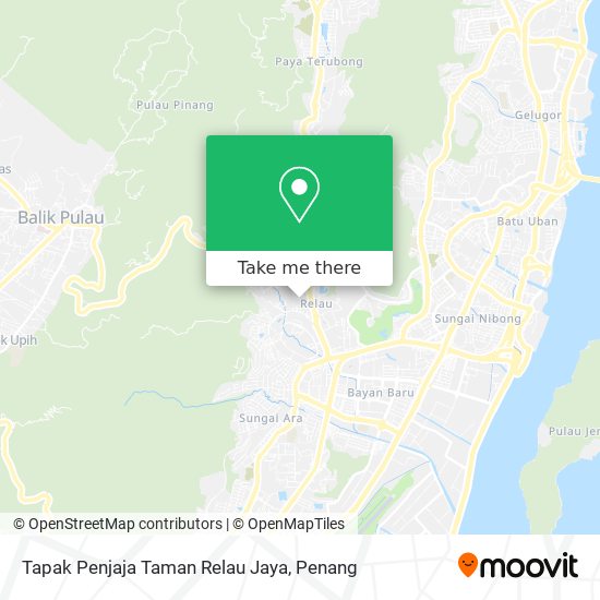 Peta Tapak Penjaja Taman Relau Jaya