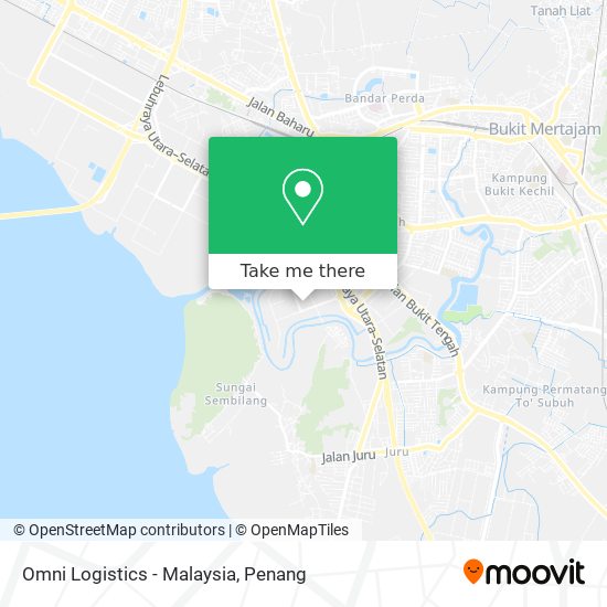 Omni Logistics - Malaysia map