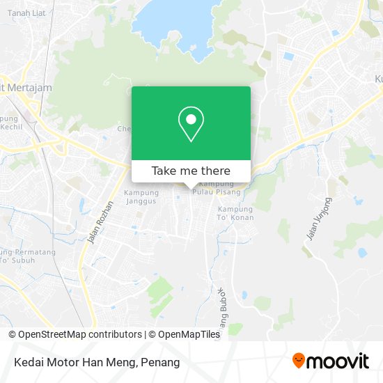 Peta Kedai Motor Han Meng