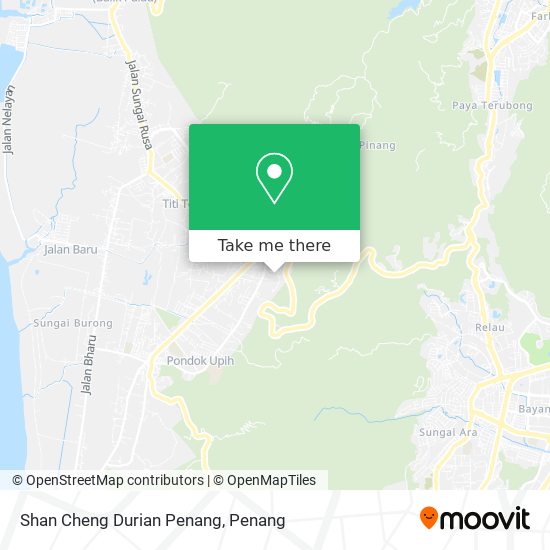Shan Cheng Durian Penang map