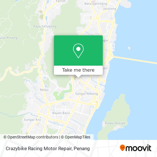 Peta Crazybike Racing Motor Repair