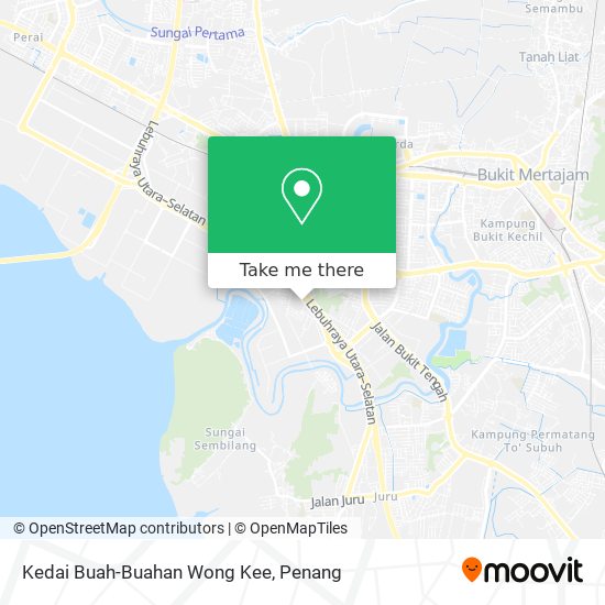 Kedai Buah-Buahan Wong Kee map