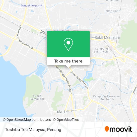 Toshiba Tec Malaysia map