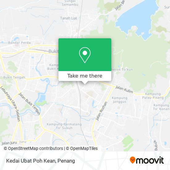 Kedai Ubat Poh Kean map