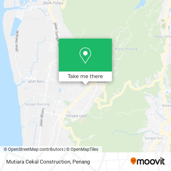 Mutiara Cekal Construction map