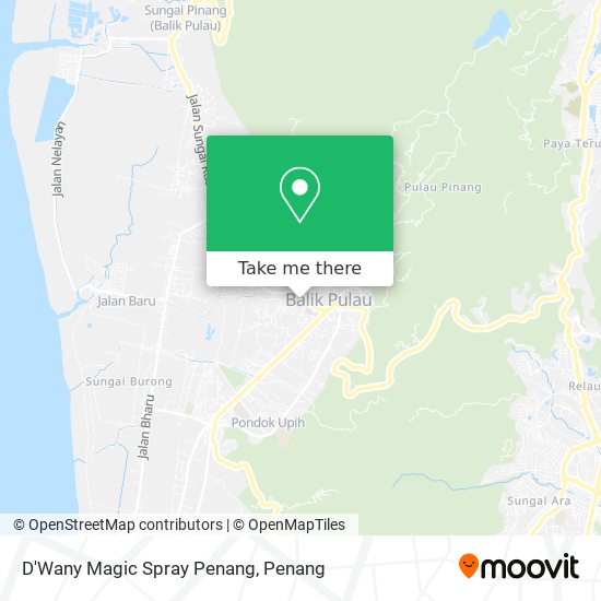 D'Wany Magic Spray Penang map