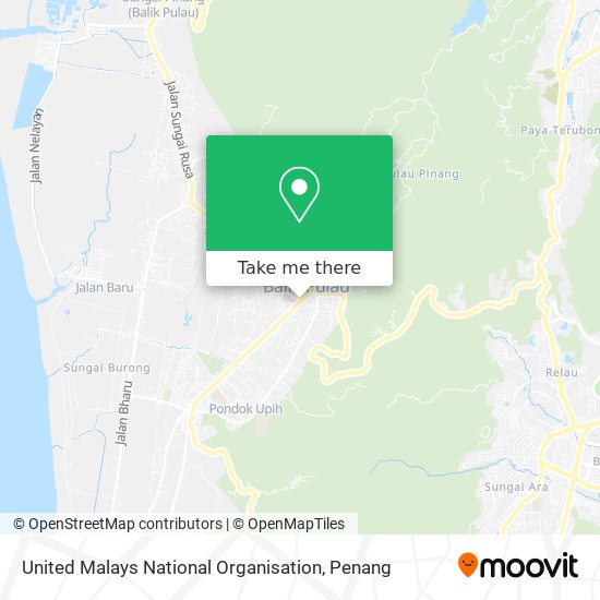 United Malays National Organisation map