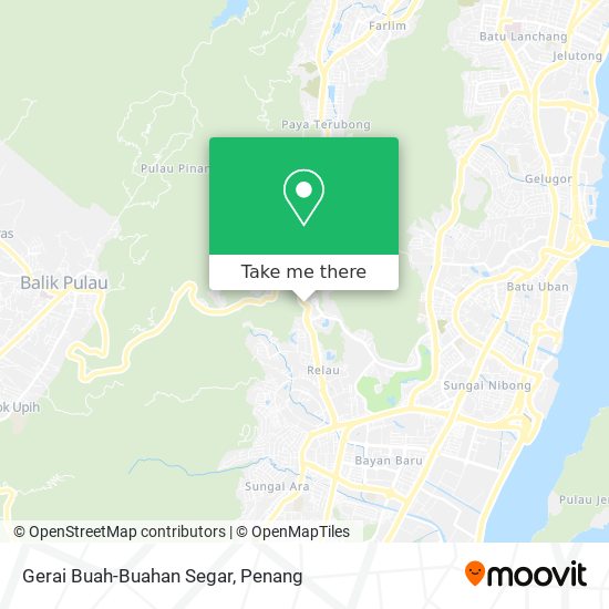 Gerai Buah-Buahan Segar map