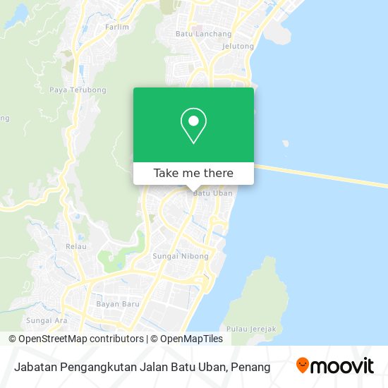 Jabatan Pengangkutan Jalan Batu Uban map