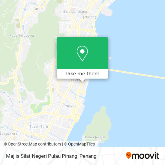 Peta Majlis Silat Negeri Pulau Pinang