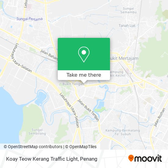 Peta Koay Teow Kerang Traffic Light