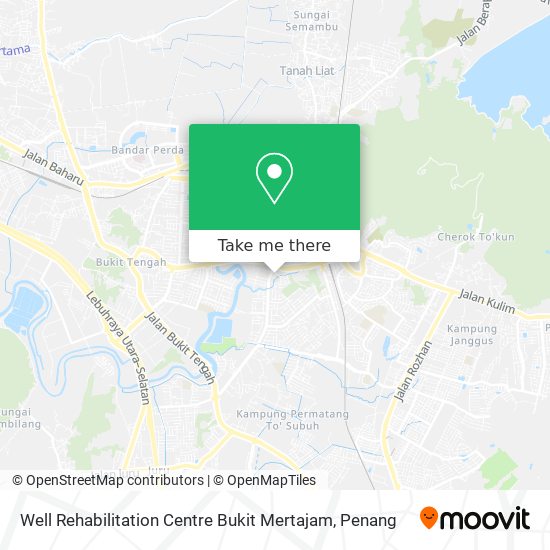 Well Rehabilitation Centre Bukit Mertajam map