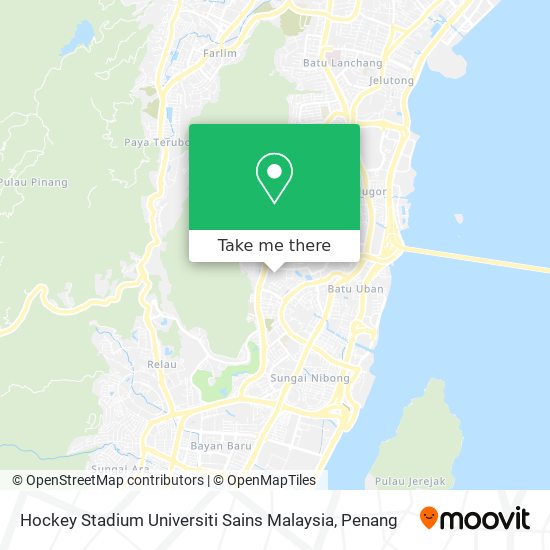 Peta Hockey Stadium Universiti Sains Malaysia