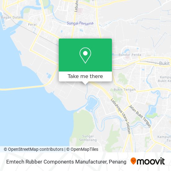 Emtech Rubber Components Manufacturer map