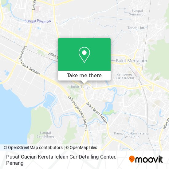 Peta Pusat Cucian Kereta Iclean Car Detailing Center