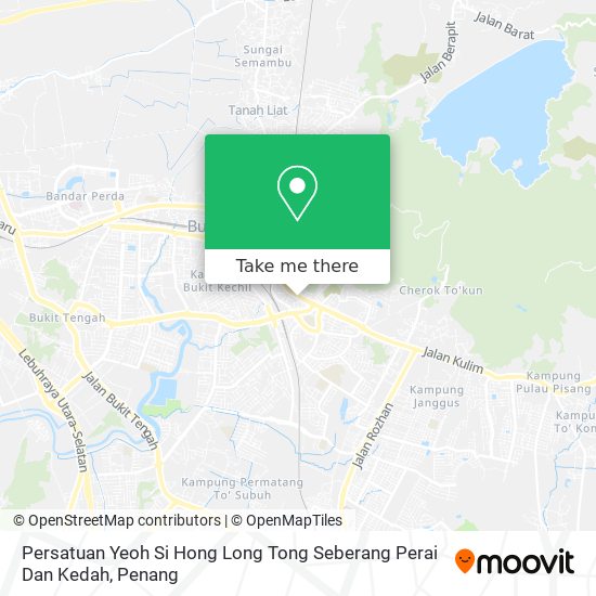 Persatuan Yeoh Si Hong Long Tong Seberang Perai Dan Kedah map