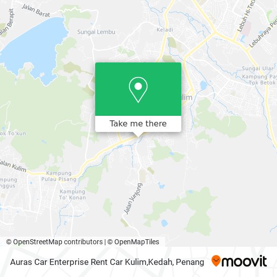 Peta Auras Car Enterprise Rent Car Kulim,Kedah