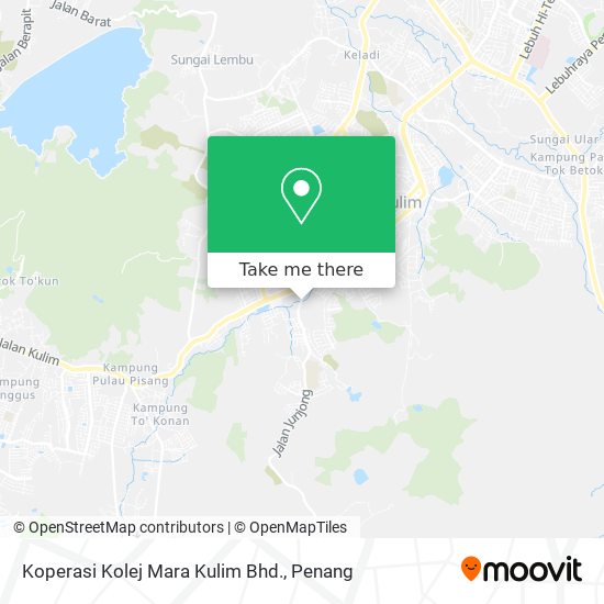 Koperasi Kolej Mara Kulim Bhd. map