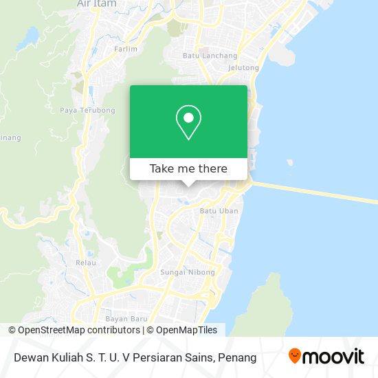 Dewan Kuliah S. T. U. V Persiaran Sains map