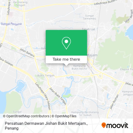 Peta Persatuan Dermawan Jishan Bukit Mertajam.
