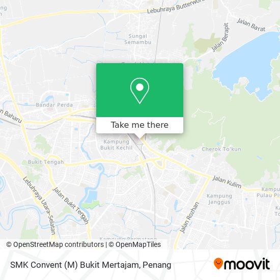 Peta SMK Convent (M) Bukit Mertajam