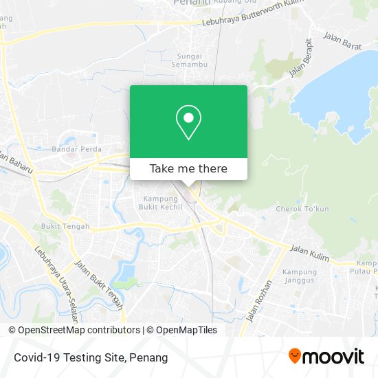 Covid-19 Testing Site map