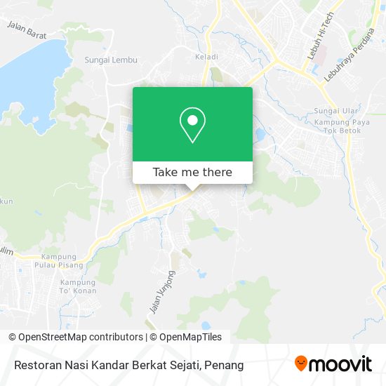 Peta Restoran Nasi Kandar Berkat Sejati