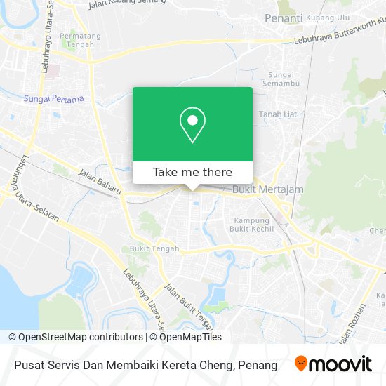 Pusat Servis Dan Membaiki Kereta Cheng map