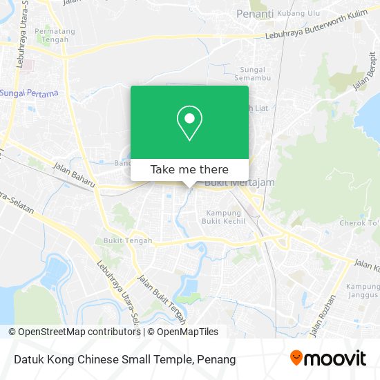 Datuk Kong Chinese Small Temple map