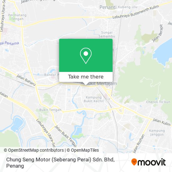 Peta Chung Seng Motor (Seberang Perai) Sdn. Bhd