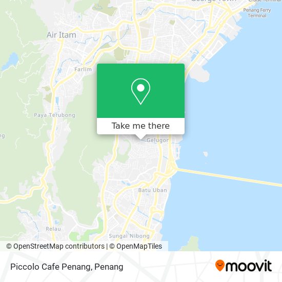 Peta Piccolo Cafe Penang